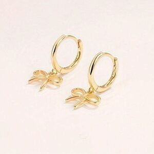 Small Fresh Bow Gold Earrings Earrings